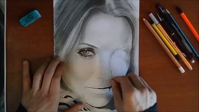 Кэмерон Диаз / Cameron Diaz (drawing timelapse)