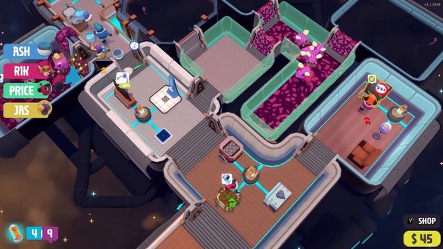 Out of Space - CLEAN OUT THE ALIENS!! (4 Player Gameplay) смотреть онлайн