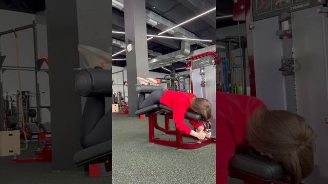 Сгибание ног лежа в тренажере