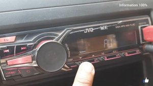 JVC..KD-X 110 sound system in swift dzire with jvc 4 speakers..full details..