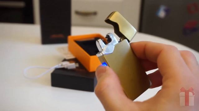 Бронзовая со вставкой Зажигалка USB смотреть онлайн