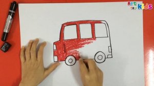 How to draw a car for kids | How to draw transpost | Art for kids | Painting for kids