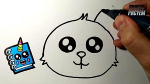 Как нарисовать МИЛОГО ЗАЙЧИКА ПРОСТО, Рисунки для детей и начинающих