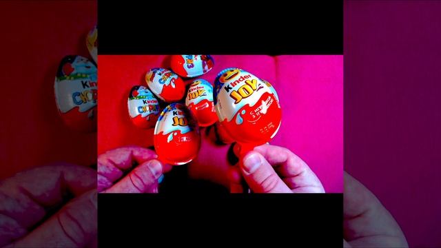 Candy's Kinder ASMR lollipops satisfying video relaxing Kinder Joy, Kinder Surprise #shorts  (6)