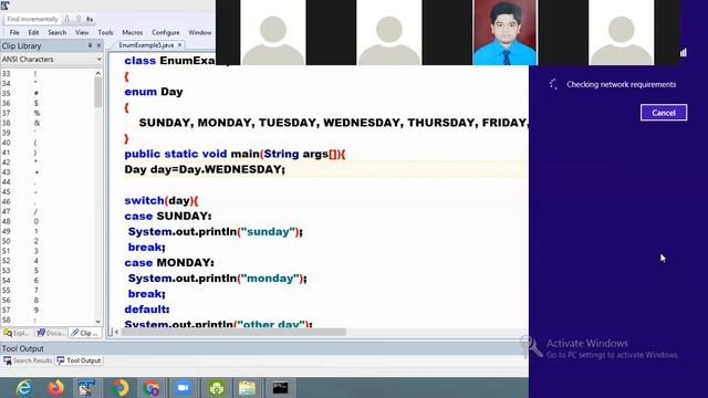 ENUM AND Abstract CLASS