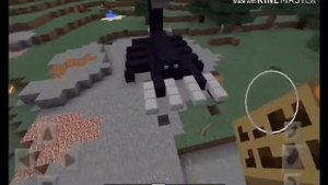 Скорпион vs лев /битва построек#1/Майнкрафт PE