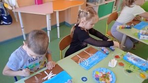 Занятие по рисованию, подготовительная группа, тема "Осень" дет. сад. №26 пос. Венцы