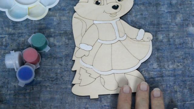 Раскрашиваю заготовку из фанеры "Мышка" смотреть онлайн
