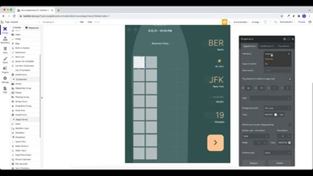 Bubble.io Tutorial - Sitzplatz aussuchen mit Drag & Drop Funktion смотреть онлайн