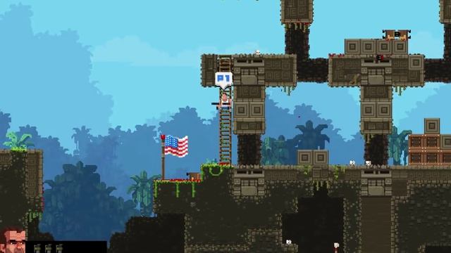 Broforce: First Impressions and Let's play - Super crazy fun game! Murica! Gameplay vid смотреть онлайн