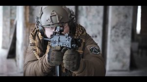 Страйкбольный пистолет-пулемет (Umarex) MP7A1 AEP Black VF1-LMP7-BK02