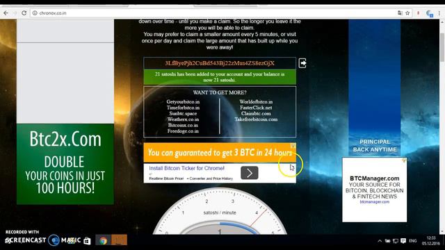 №70.CronoX.co.in - биткоин кран! Регистрация и сбор сатоши! смотреть онлайн