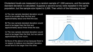 Standard deviation and sample size