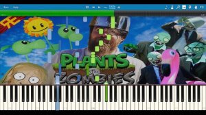 PLANTS vs. ZOMBIES THE MUSICAL - Random Encounters [Synthesia Piano Tutorial]
