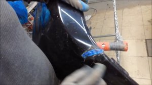 Замена крыле Акцент(no original), покраска в стык,пайка пластика fullen