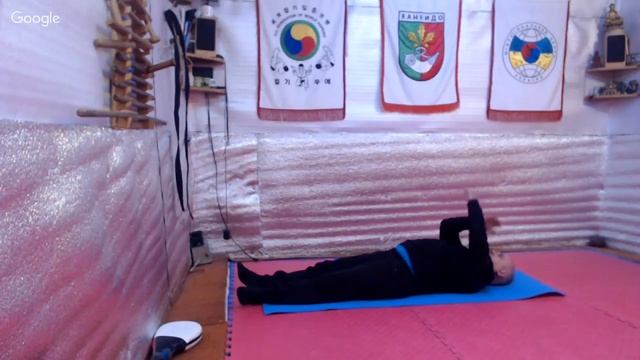 Цигун . Декомпрессия позвоночника лёжа. Нижний якорь. смотреть онлайн