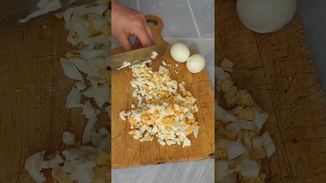 Окрошка на сыворотке.