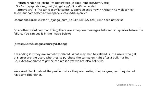 Django : OperationalError: cursor "_django_curs_id" does not exist смотреть онлайн