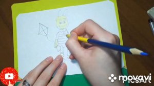 Раскраска пчеленок из мультика Лунтик