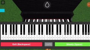 Playing This is what falling in love feels like in Roblox Piano