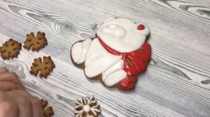 НОВОГОДНИЙ НАБОР ПРЯНИКОВ ? Имбирные пряники , работа с трафаретами для пряников