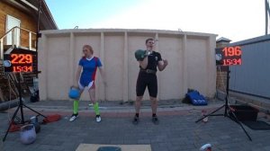 Online World Cup of kettlebell sport Nikita Bondarenko, Liubov Denisova Half Marathon Long cycle.