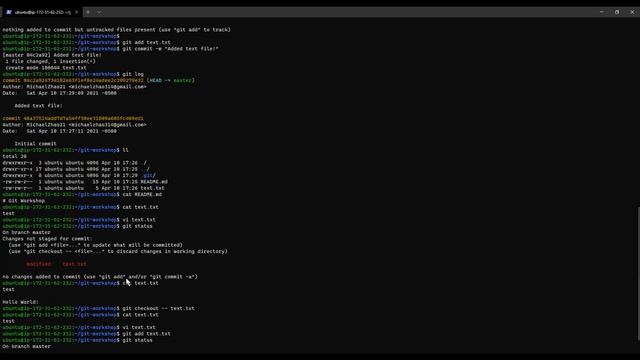 Intro To Git Workshop - Michael Zhao смотреть онлайн