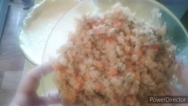 Открытый пирог с капустой на песочном тесте | Киш с капустой ...
