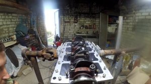 УАЗ 3303 монтаж коленвала УМЗ 417