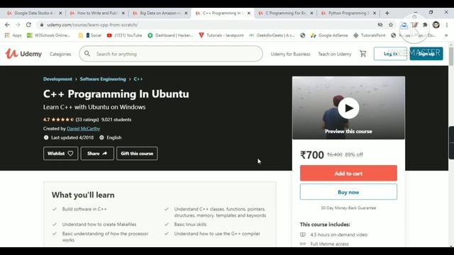 Udemy Free Certificate Courses Python C++ Big Data Google Data Studio AWS Online Classes #DeepShukl