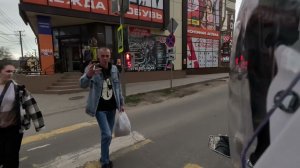 Возмущенный пешеход.