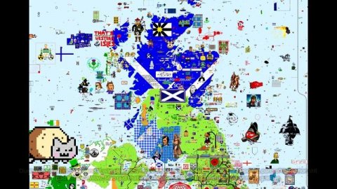 UK PIXEL VS SCOTTISH SEPARATISTS! - PIXELPLANET.FUN PIXEL WAR