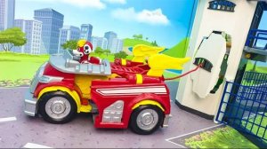 Видео для детей с игрушками Щенячий Патруль Плеймобил - Противосила! Мультики про машинки