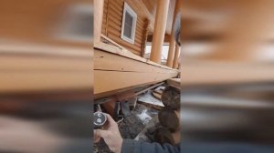 Продолжение "Просели сваи", просел дом, спустя год! Теперь Выдавило Сваи