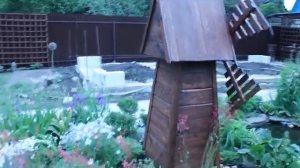 Садовая мельница своими руками. Обзор цветущих растений  06 июня 2021 г.