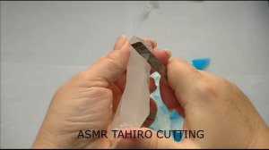 АСМР * Мыло * Режу прозрачное мыло * ASMR SOAP CUTTING