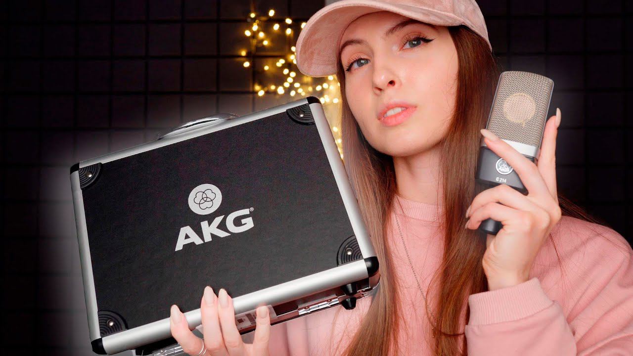 АСМР ОБЗОР НОВОГО МИКРОФОНА ЗА 26.000 РУБ AKG C214 / NEW MICROPHONE OVERVIEW AKG C214 ASMR