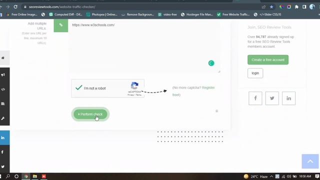 Free Website Traffic Checker || SEO Review Tools