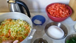 Заготовки на зиму .Кубанский салат .