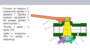 Кран двойной тяги усл № 377