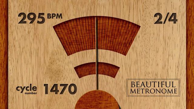 295 BPM 2/4 Wood Metronome HD смотреть онлайн