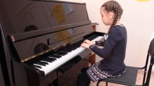 Ляховицкая С. Этюд - Петухова Алина, общее фортепиано, 3 месяца обучения