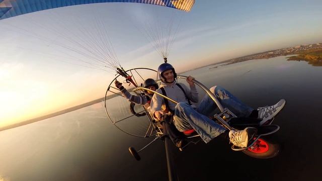 Параплан в Челябинске. Полёты 24 сентября 2016. смотреть онлайн