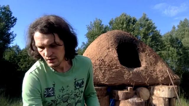 Саманная печь своими руками (уличная печь из глины и соломы)