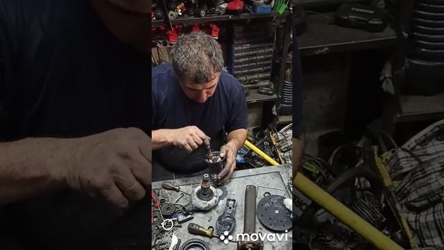 ОШМ Rupes ER153TE замена верхнего подшипника якоря. смотреть онлайн