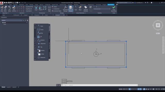 [PART 1] How to stretch a dynamic block | Block Editor | AutoCAD Tips in 60 Seconds смотреть онлайн