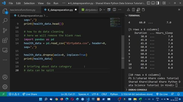 Data Science - What is Data Cleaning || How to Analyze Data || Data Science Tutorial in Hindi 6