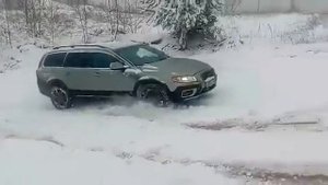 Вольво хс 70 подъем в снежную горку