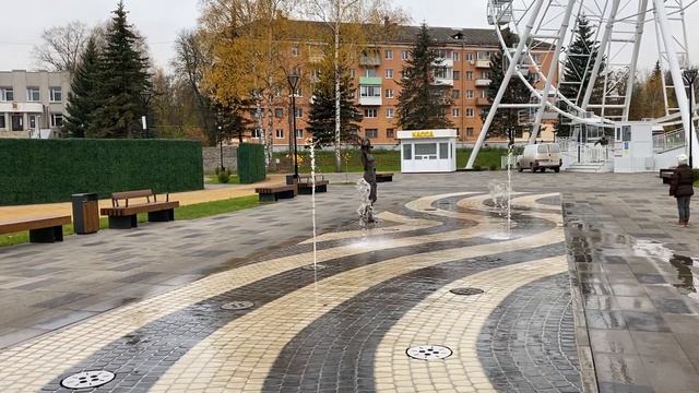 Фонтан в парке. Проектирование, строительство, работа. смотреть онлайн