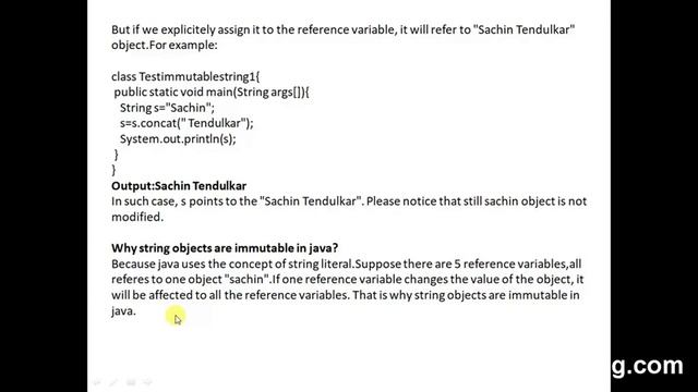 Immutable String in Java